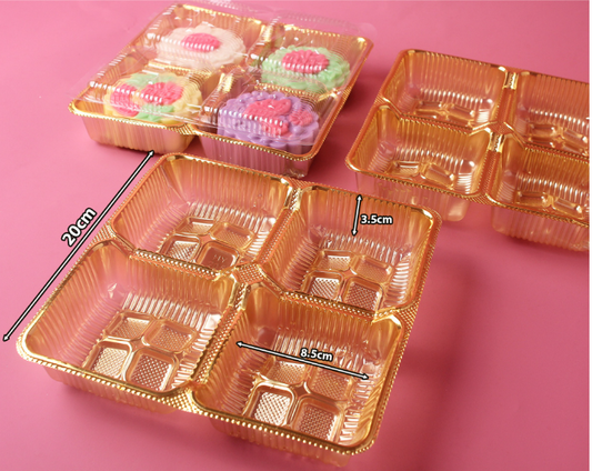 (10pcs) Large 125g/150g mooncake tray clear plastic inner tray packaging