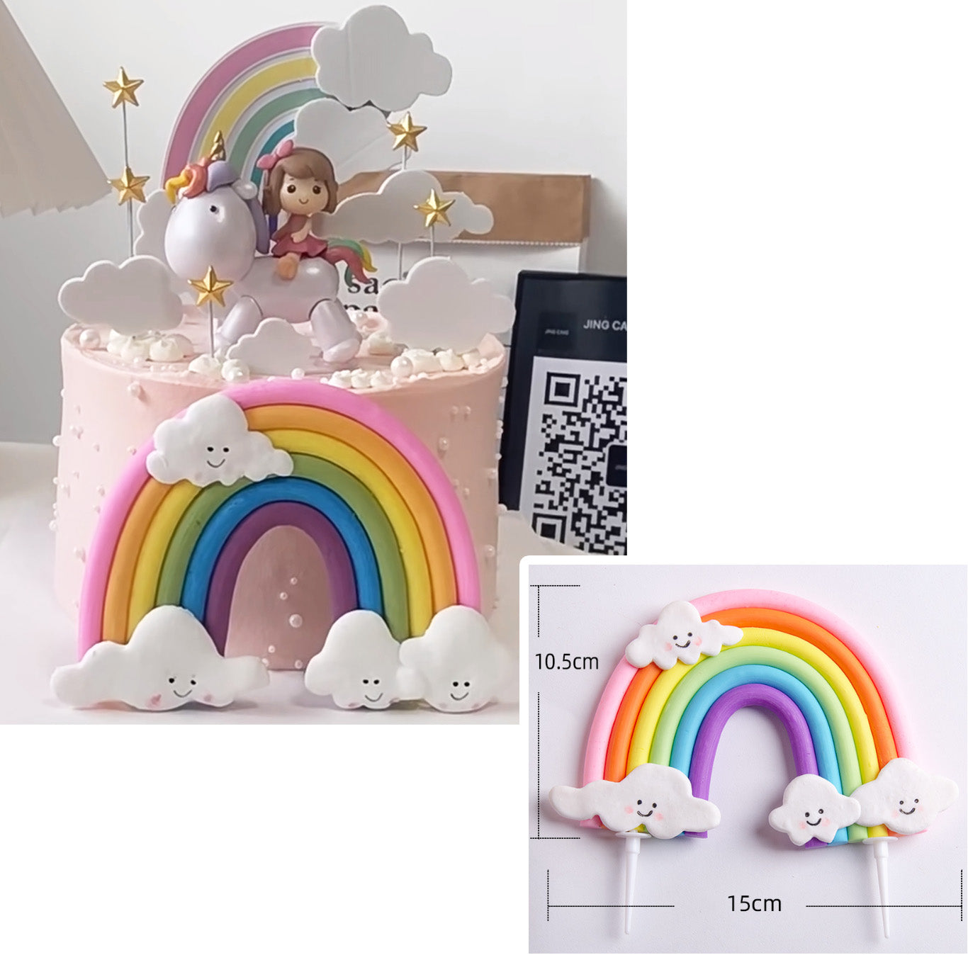 Unicorn topper cloud cake topper cake decorating tool hot air balloon decoration