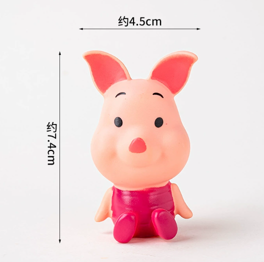 Winnie the Pooh toy figurine cake topper piglet tigger cake decoration for kids children house & tree topper bee