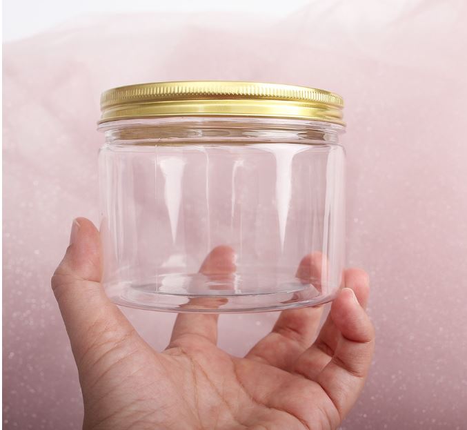 š„Cookie jar biscuit tin round food storage plastic container transparent grain nut storage cookies bottle can