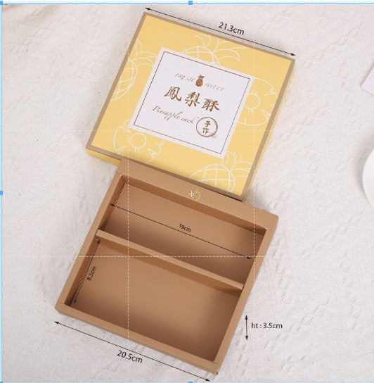 CNY box/wrappers Pineapple tart gift box 黄梨饼礼盒 chinese new year goodies box