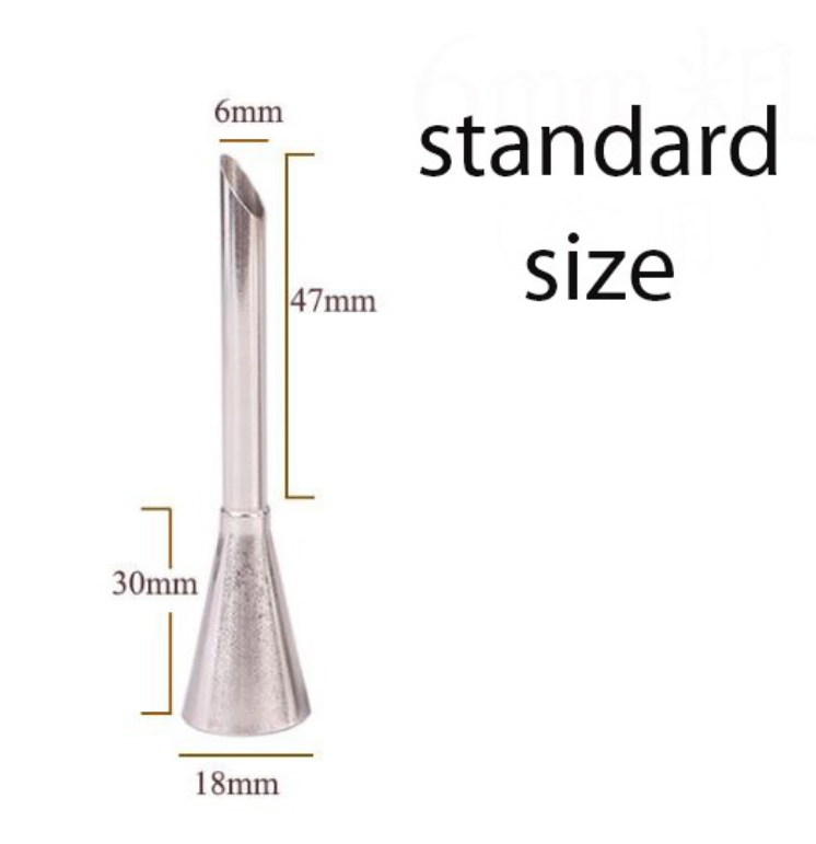 choux pastry nozzle cream puff injector nozzles for filling up eclair pastry