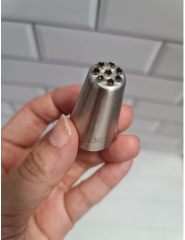 Grass hair fur piping tip mont blanc decorating nozzle multi opening tip 233, 234, 235