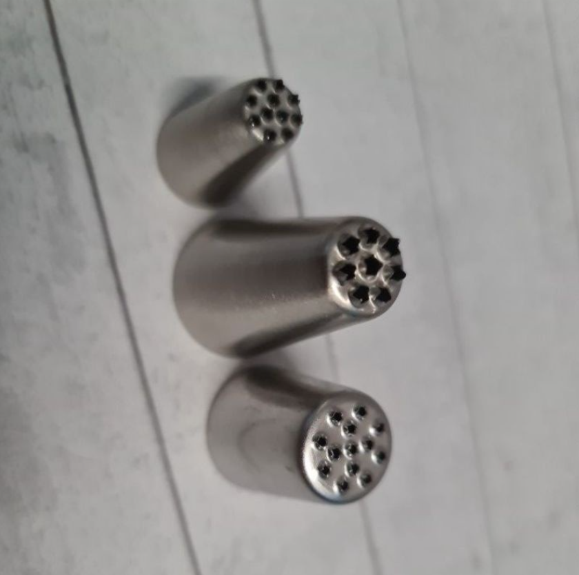 Grass hair fur piping tip mont blanc decorating nozzle multi opening tip 233, 234, 235