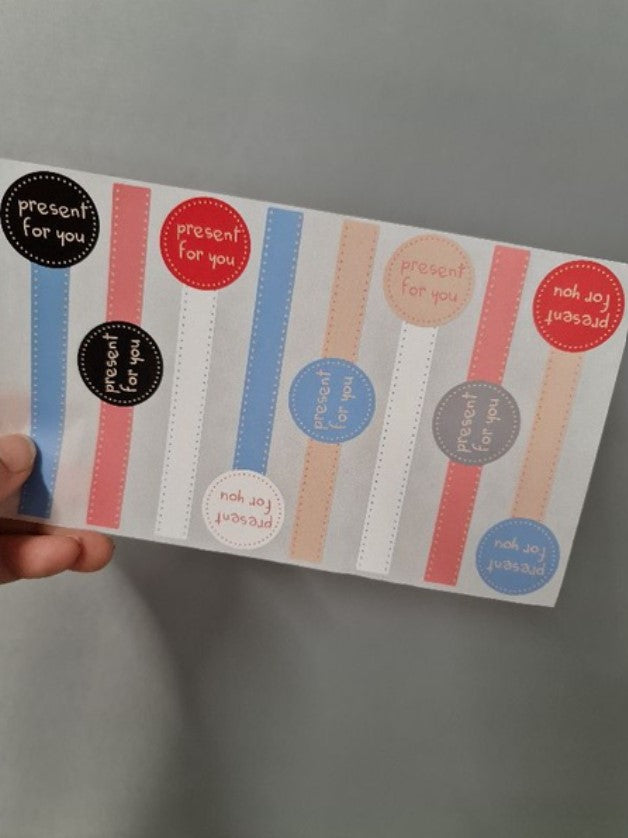 105pcs Thank you stickers baked goods package decoration label brownie cookie gratitude handmade with love sticker