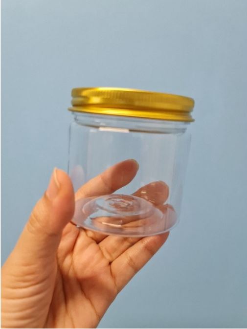 š„Cookie jar biscuit tin round food storage plastic container transparent grain nut storage cookies bottle can
