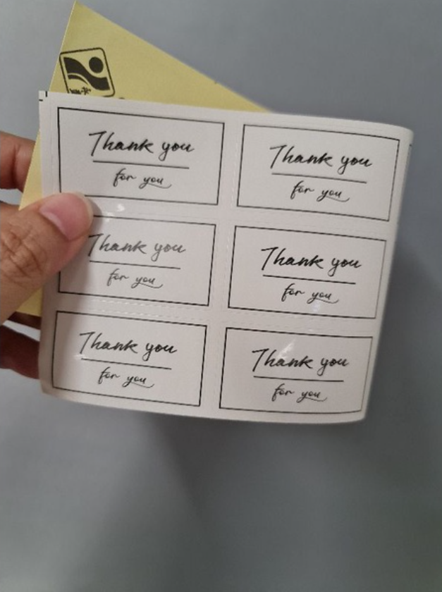 105pcs Thank you stickers baked goods package decoration label brownie cookie gratitude handmade with love sticker