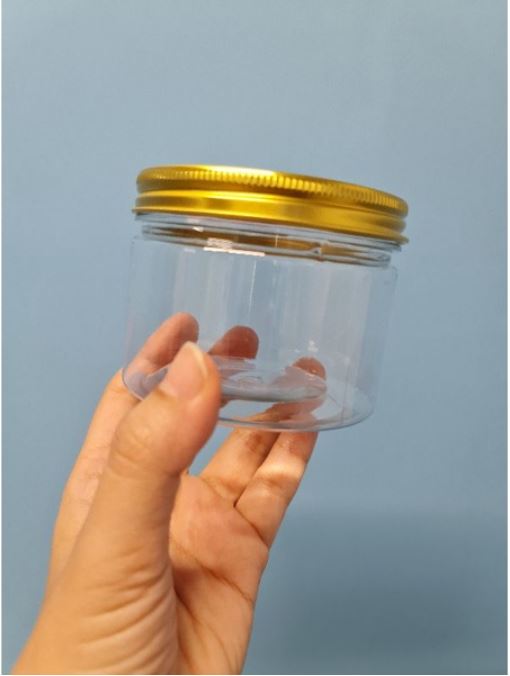 🔥Cookie jar biscuit tin round food storage plastic container transparent grain nut storage cookies bottle can