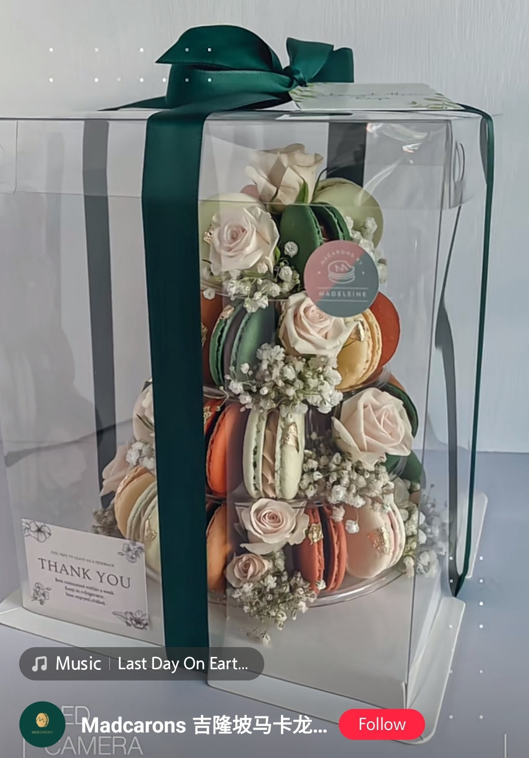 Macaron display stand macaron tower clear plastic rack