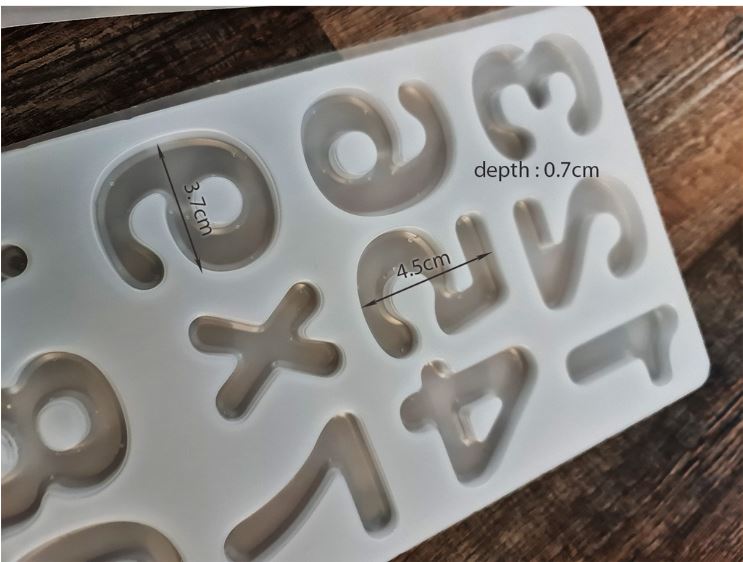 28cm Alphabet chocolate mould letters jelly mold