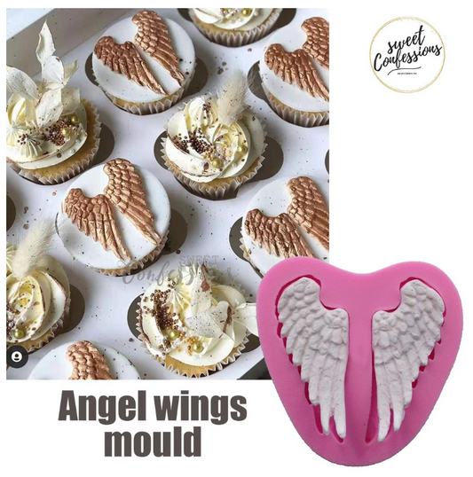 Angel wing wings silicone mould for fondant cake decorating clay jelly mold