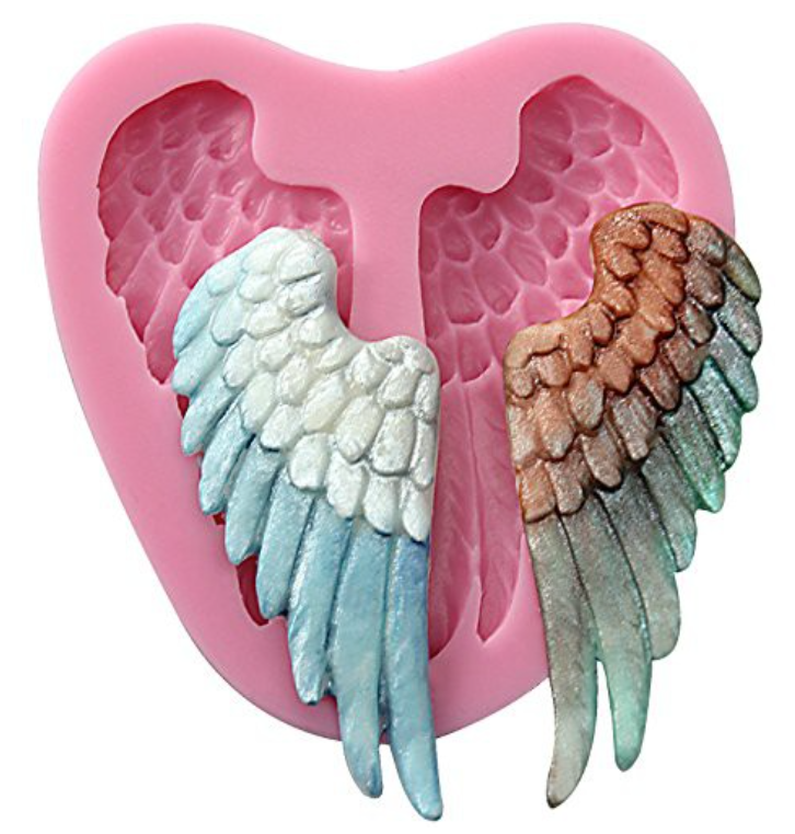 Angel wing wings silicone mould for fondant cake decorating clay jelly mold
