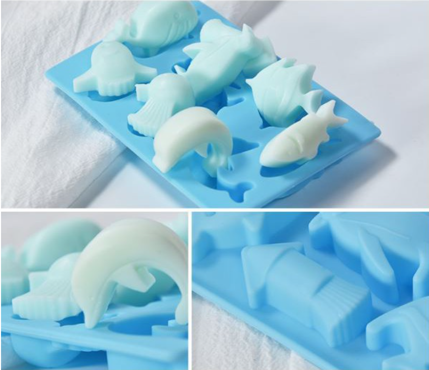 Sea aquatic animals dolphin whale penguin fish cuttlefish jelly silicone mould aquarium silicon mold