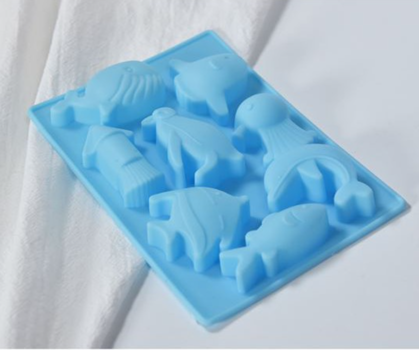 Sea aquatic animals dolphin whale penguin fish cuttlefish jelly silicone mould aquarium silicon mold