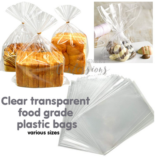 Clear plastic wrapper Cookie bag - transparent bag for food packaging cookie wrapper cellophane bags food grade wrapper