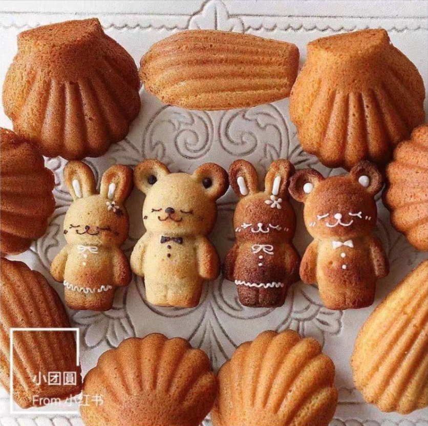 Little bear & rabbit baking mould silicone jelly chocolate mold