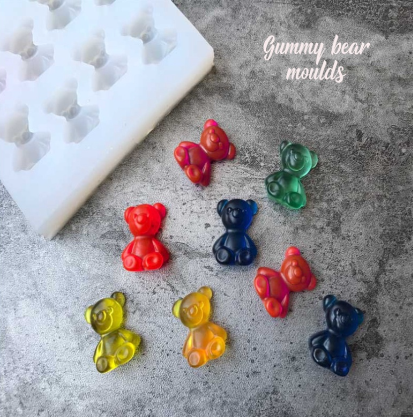 Teddy bear mould animal bears cupcake moulds gummy bear cake decorating fondant mold sweet confessions 小熊模