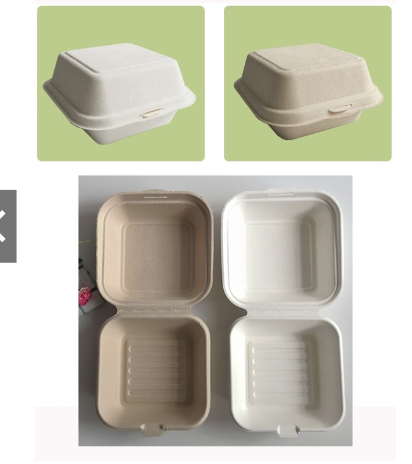 🔥  10pcs takeaway box food tray disposable Bento box Burger box cake box small food packing boxes lunchbox cake lunch box