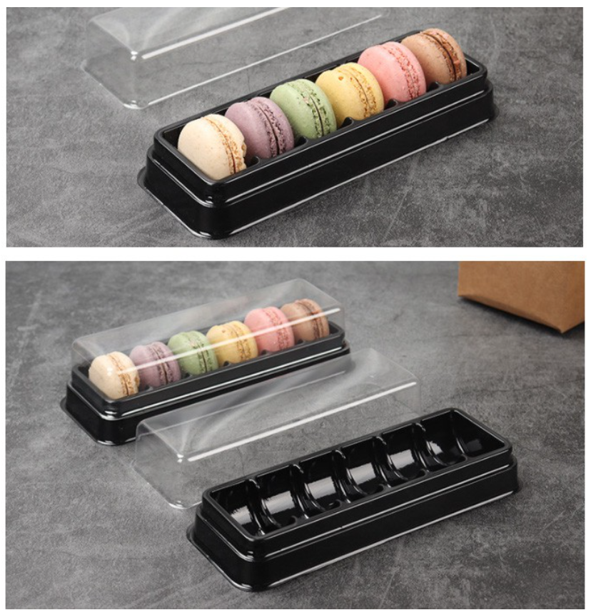 🔥 10pcs Macaron box packaging container packing box for 6 macarons macaroon box