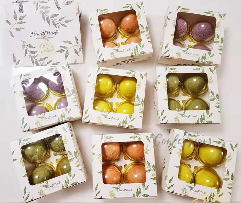 Botany tart box brownie box packaging tray cake box pastry container 5 inch cake box cheesecake box