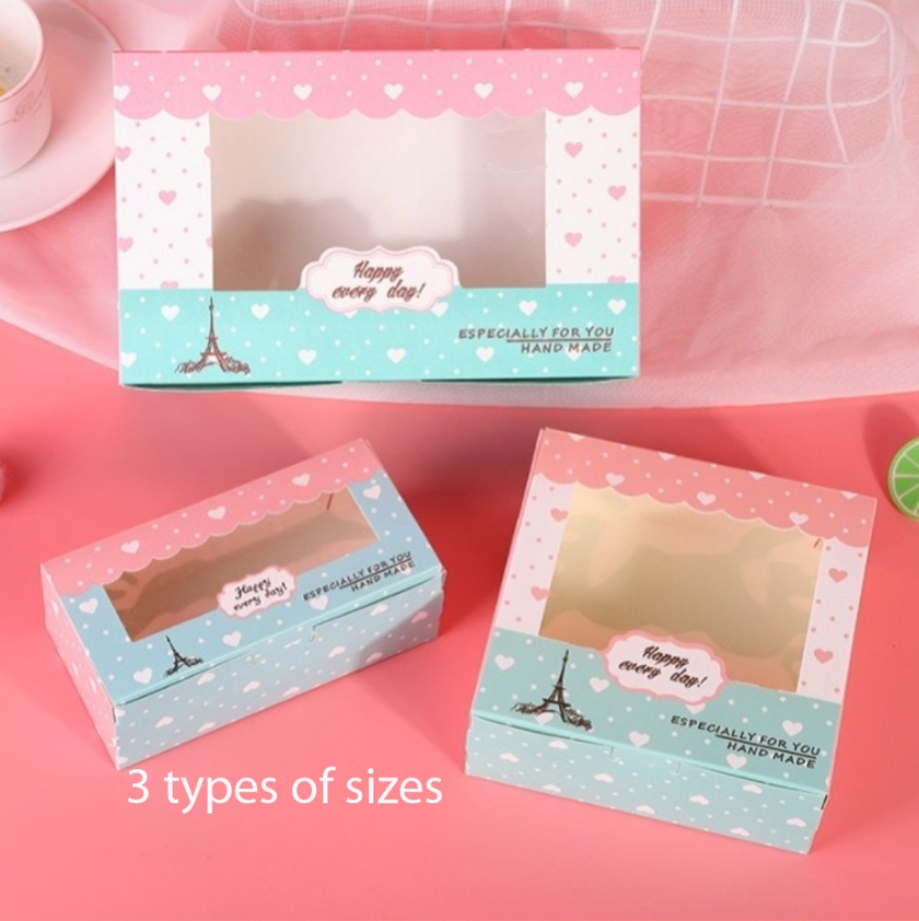 Mooncake box / Cake box/ cupcake/ Brownie / cream puff packaging box cake pastry packing box