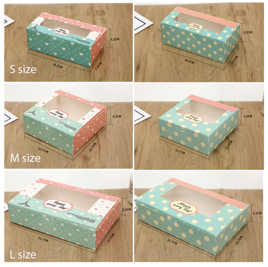 Mooncake box / Cake box/ cupcake/ Brownie / cream puff packaging box cake pastry packing box
