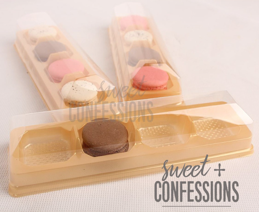 🔥 10pcs Macaron box gift packaging container macaron plastic boxes