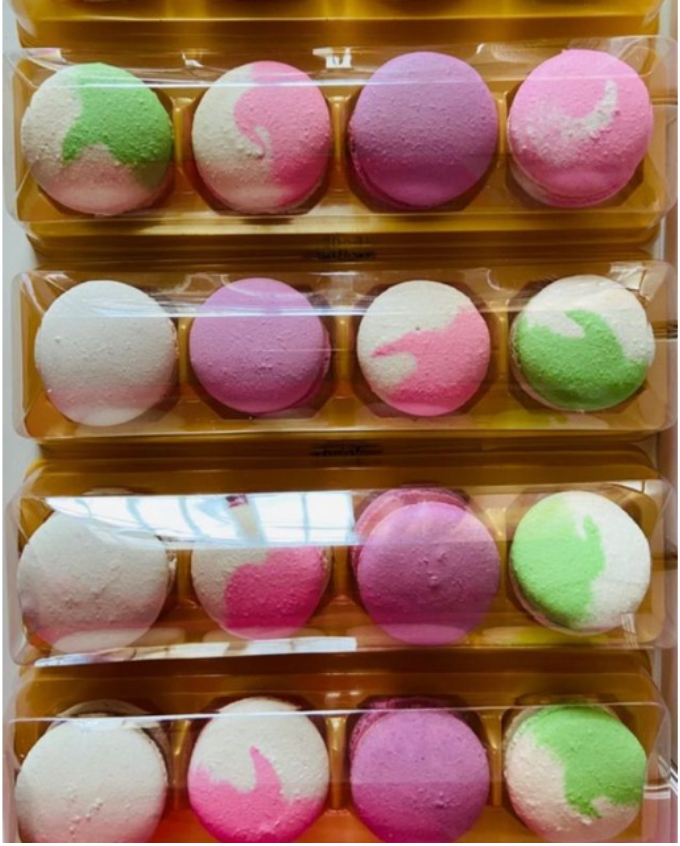 🔥 10pcs Macaron box gift packaging container macaron plastic boxes
