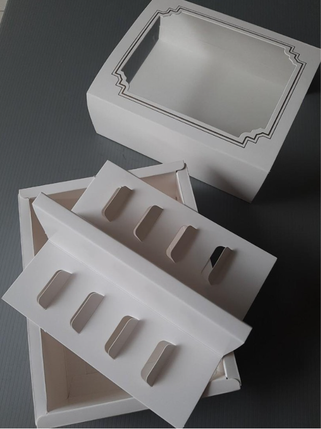 🇸🇬10pcs box Macaron packaging boxes for 10 macarons gift package mini tart paper box