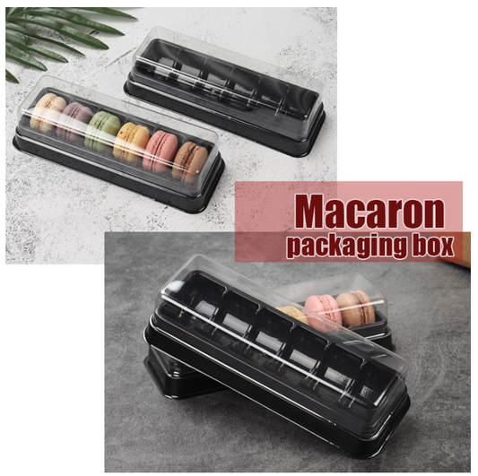 🔥 10pcs Macaron box packaging container packing box for 6 macarons macaroon box