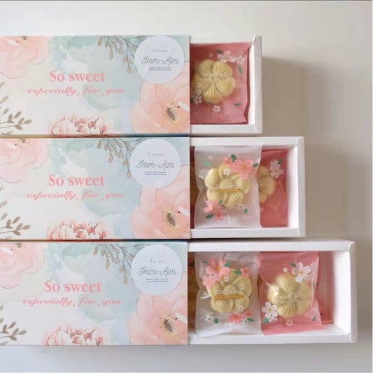 πΈπ¬ Floral box packaging - pineapple tart cookie box packaging mooncake box tray sliding boxes sweet confessions box