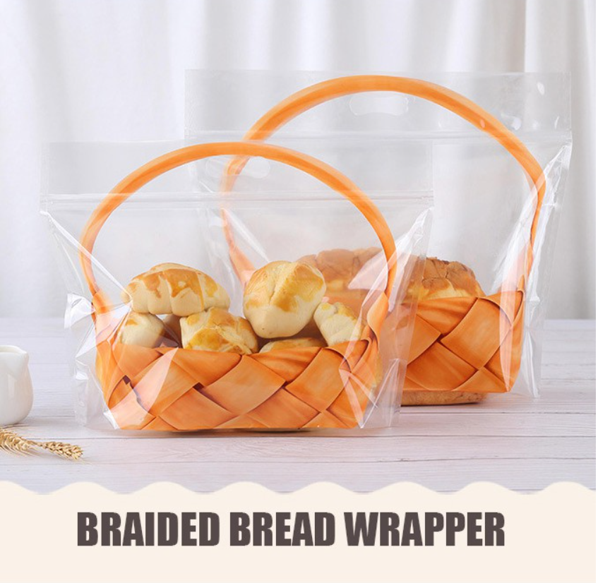 10pcs Bread loaf packaging bag toast bag braided bun wrapper