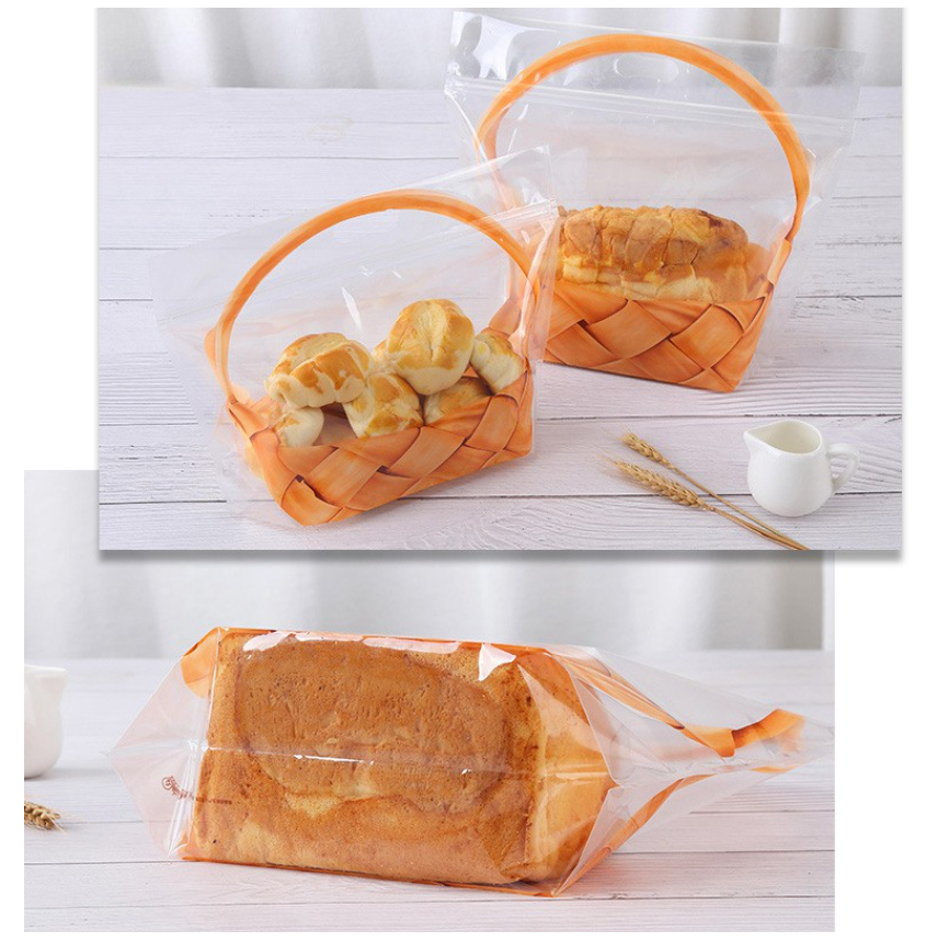10pcs Bread loaf packaging bag toast bag braided bun wrapper