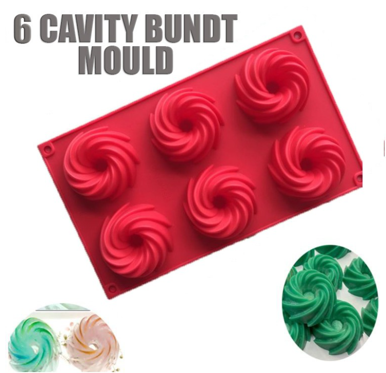 Bundt mould - swirl cake mold kugelhopf silicon mould cake pan jelly mould