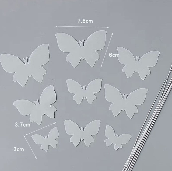 🔥Butterfly topper cake decorating toppers pink purple white butterflies