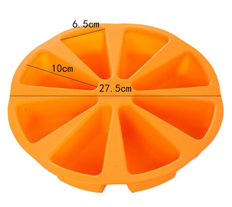 Cake slice jelly mould triangle cut-slice wedge shape baking pan silicone mold