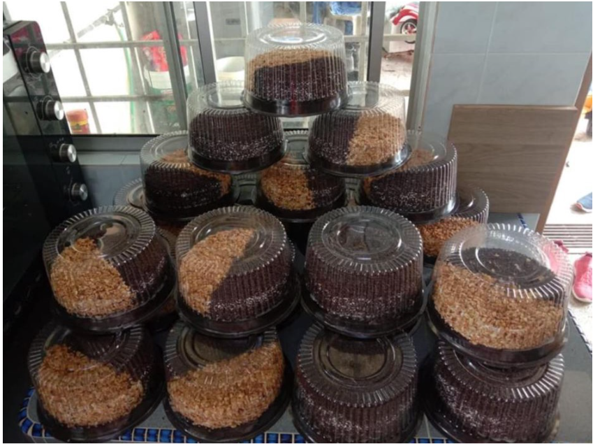 🔥10pcs cake box chiffon cake container plastic packaging