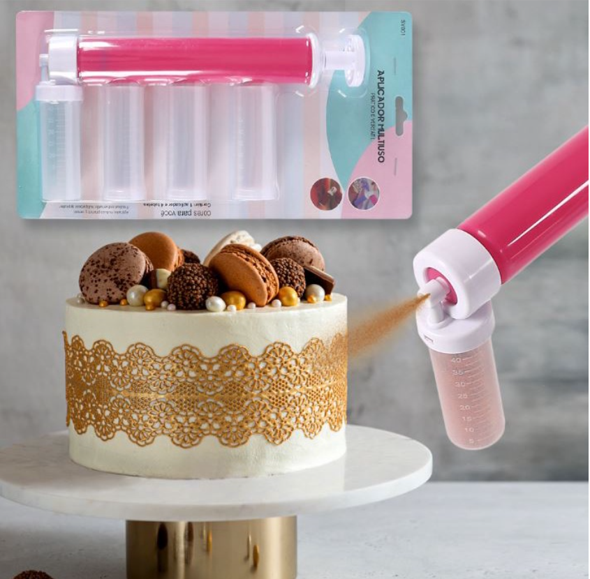 Manual cake decorating airbrush edible paint applicator glitter dispen Sweet Confessions