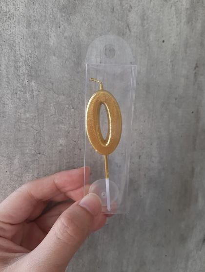 Gold number birthday candle 0-9 birthday cake candles 1 set numeric candles 生日蜡烛