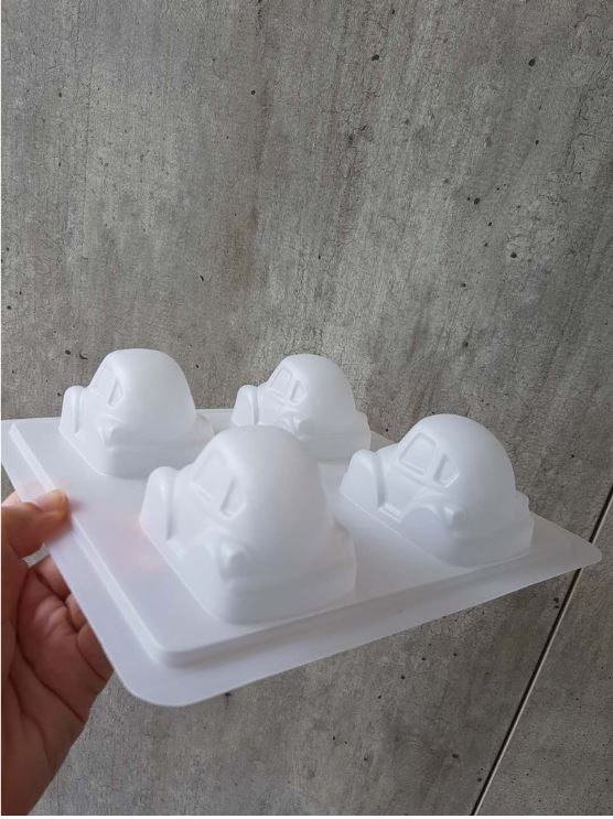 Car jelly mould - toy car figurine chocolate plastic mold