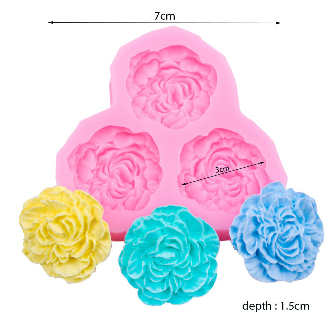 Mini Rose silicone mould fondant roses mooncake decoration mould jelly silicon mold sweet confessions