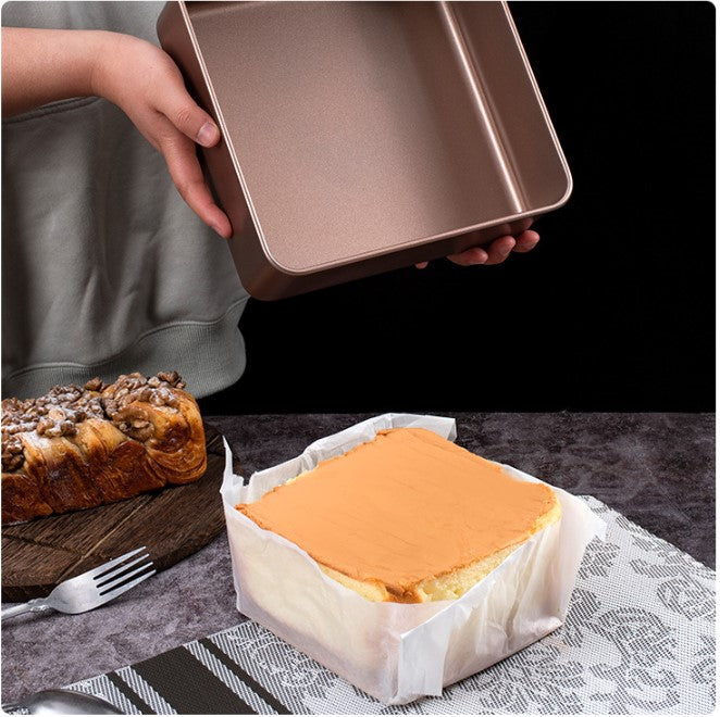 Non-stick Castella Cake Pan 8 inch square cake tin baking mould tray 古早蛋糕模