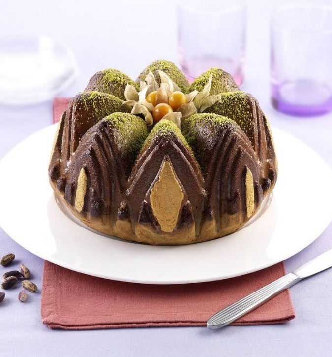 8 inch Cathedral bundt cake silicone mould kugelhopf baking silicon mold 9inch baking pan