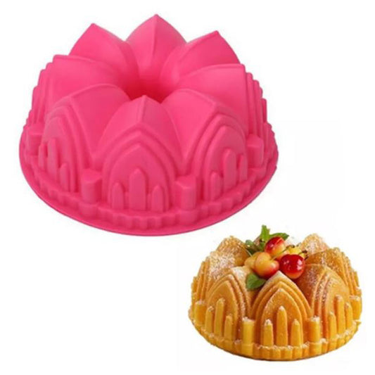 8 inch Cathedral bundt cake silicone mould kugelhopf baking silicon mold 9inch baking pan