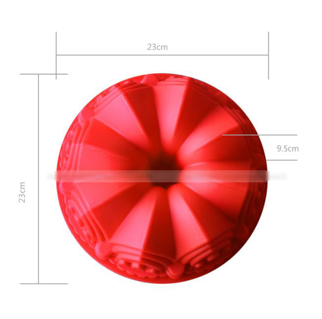 8 inch Cathedral bundt cake silicone mould kugelhopf baking silicon mold 9inch baking pan