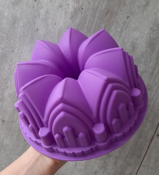 8 inch Cathedral bundt cake silicone mould kugelhopf baking silicon mold 9inch baking pan