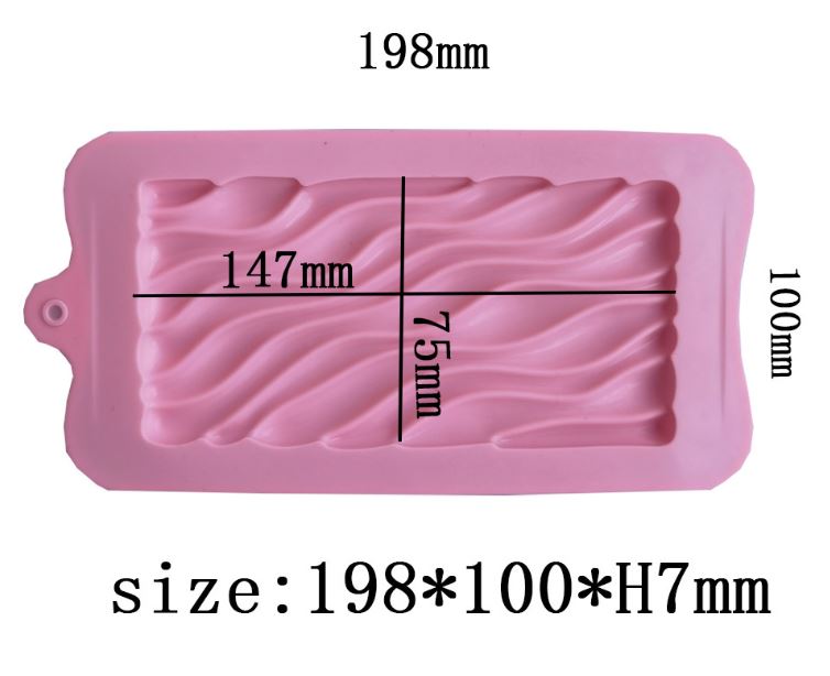Artisan chocolate bar cocoa mold silicone jelly mould