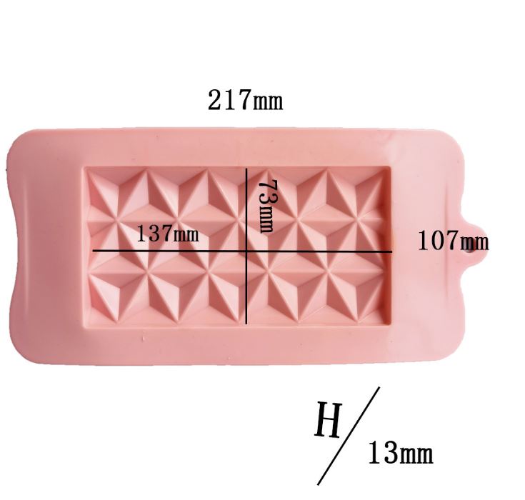Artisan chocolate bar cocoa mold silicone jelly mould