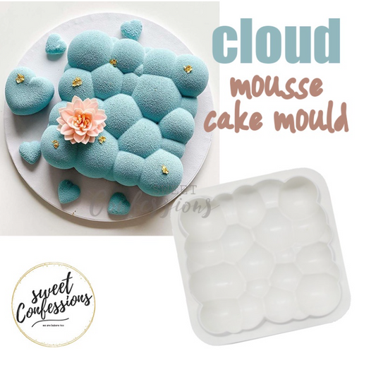 8 inch cloud mould mousse cake glazed bubble cake mold