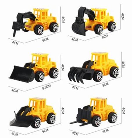 🔥Bulldozer excavator crane cake toppers toy figurine transport model car birthday topper